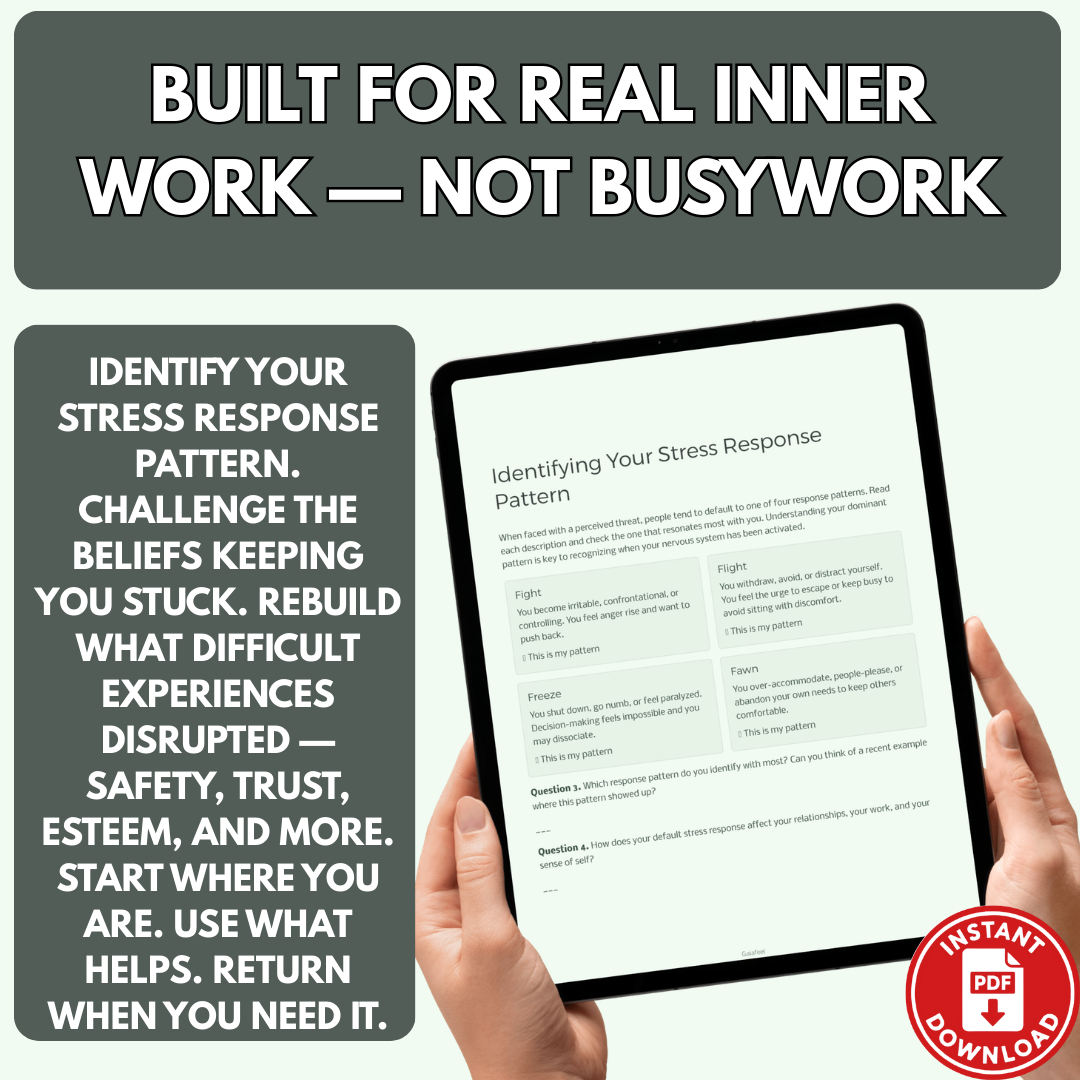 Cognitive Processing Therapy Workbook — A Self-Guided Path to Healing | 15+ Printable Worksheets for Stress, Emotional Regulation & Daily Mental Wellness